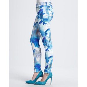 J BRAND JEANS Super Skinny BLUE ORCHID Floral Print SLIM ( 28 )